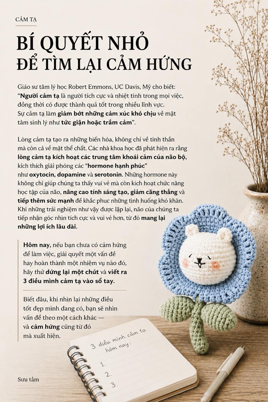 Bí quyết tìm cảm hứng
