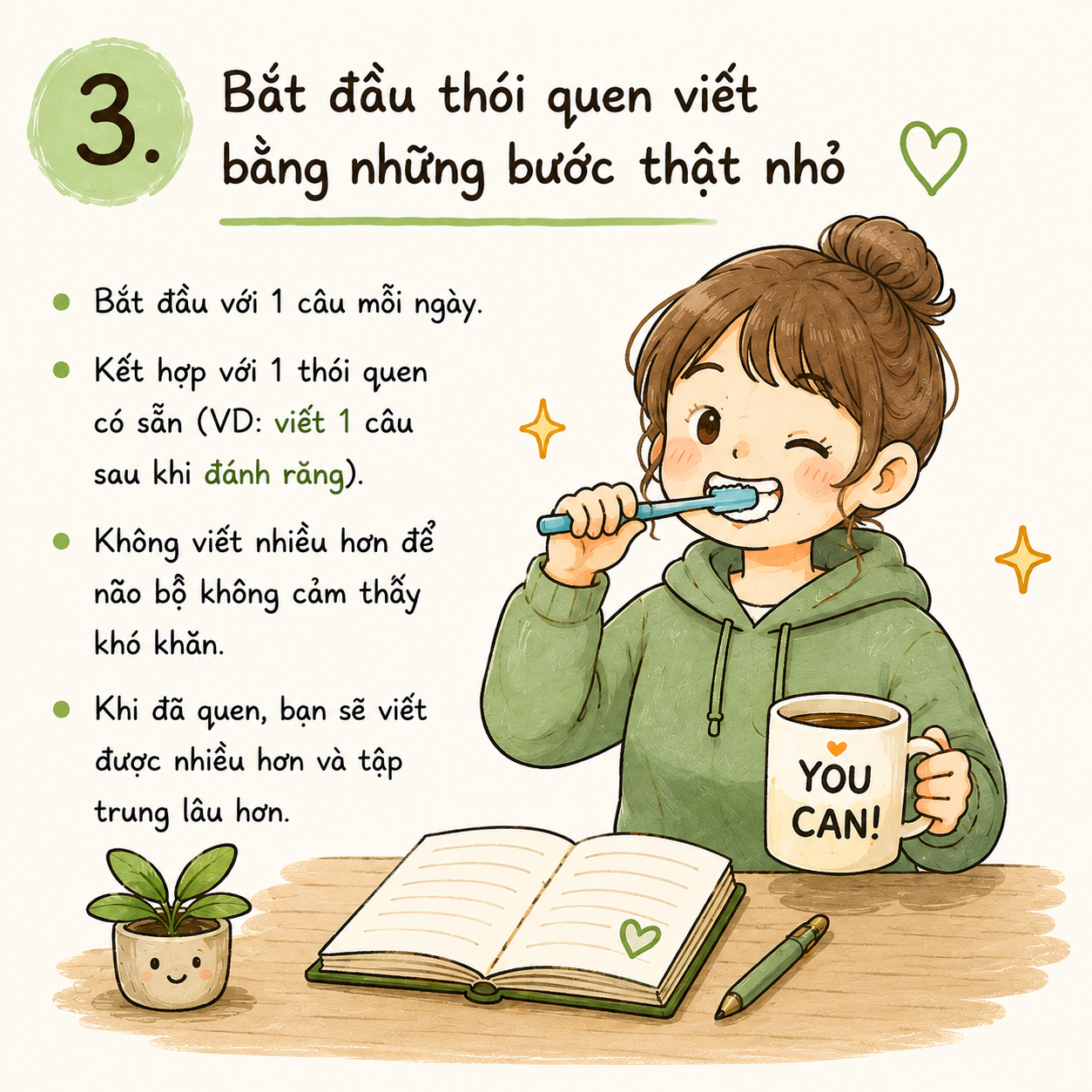 Journaling - bắt đầu với một câu đơn giản