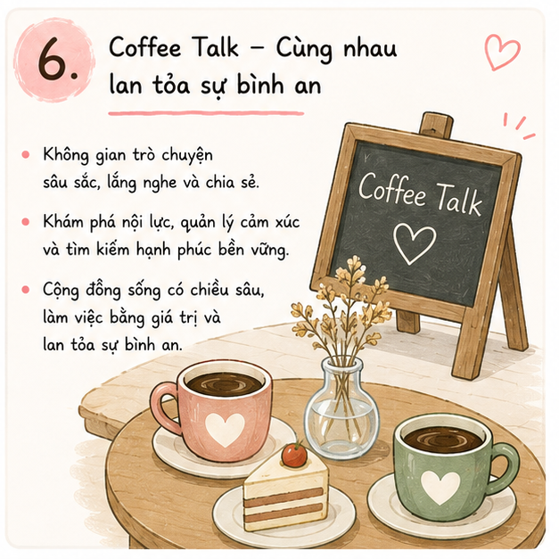 Coffee Talk - không gian cùng trò chuyện và phát triển bản thân