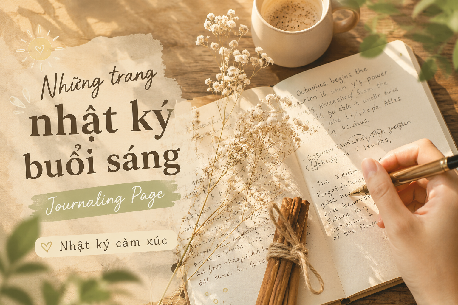 Nhật ký buổi sáng - Journaling Page I Nhật ký cảm xúc