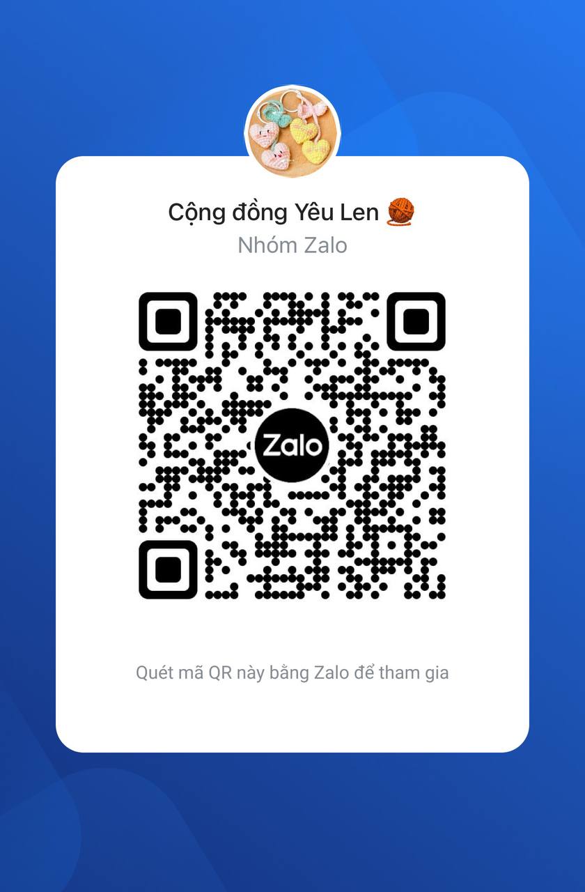 QR code tham gia Cộng đồng Yêu len